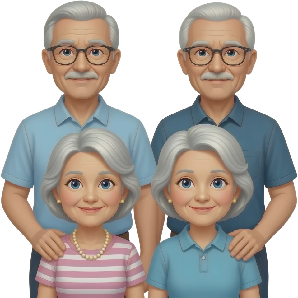👵🏼👴🏼🧓🏼👴🏼 emoji