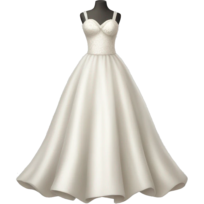 whimsical wedding dress emoji