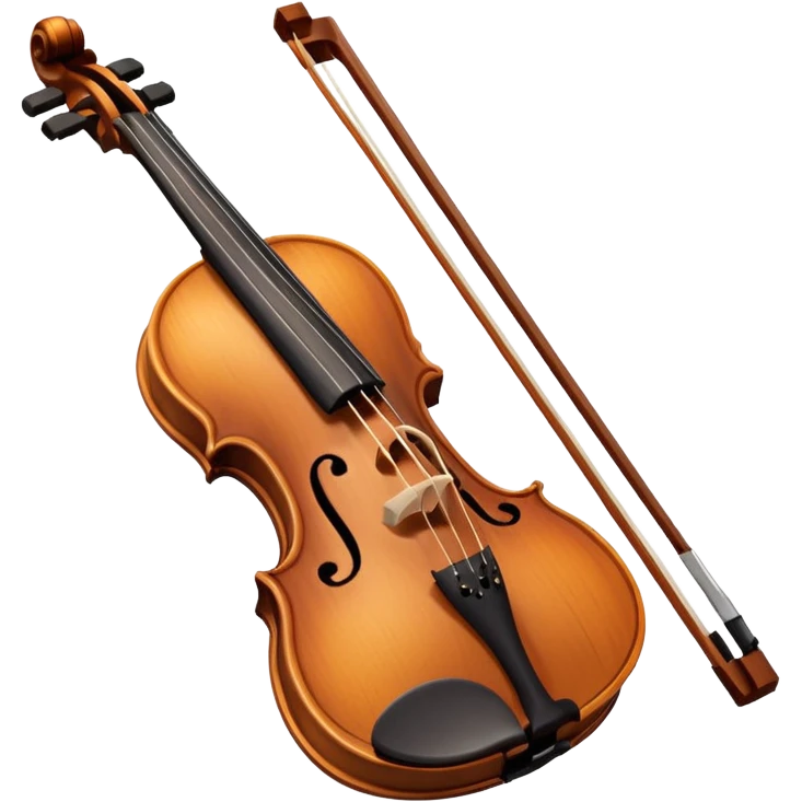 Violin with a sad face and tears emoji