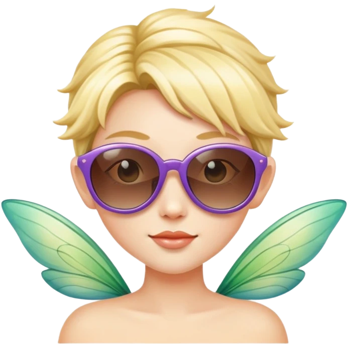 fairy with sunglasses  emoji