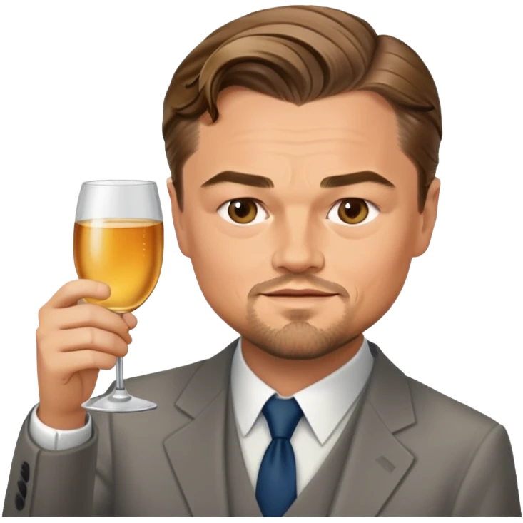 Giving a toast Leonardo DiCaprio ￼ emoji