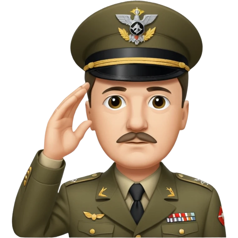 Adolf Hitler saluting  emoji