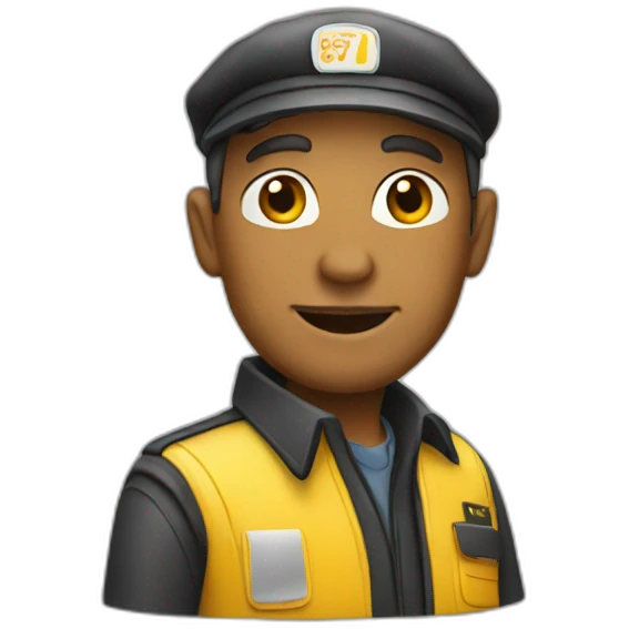 Taxi driver emoji