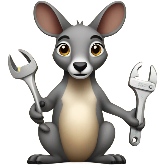 wrench kangaroo  emoji