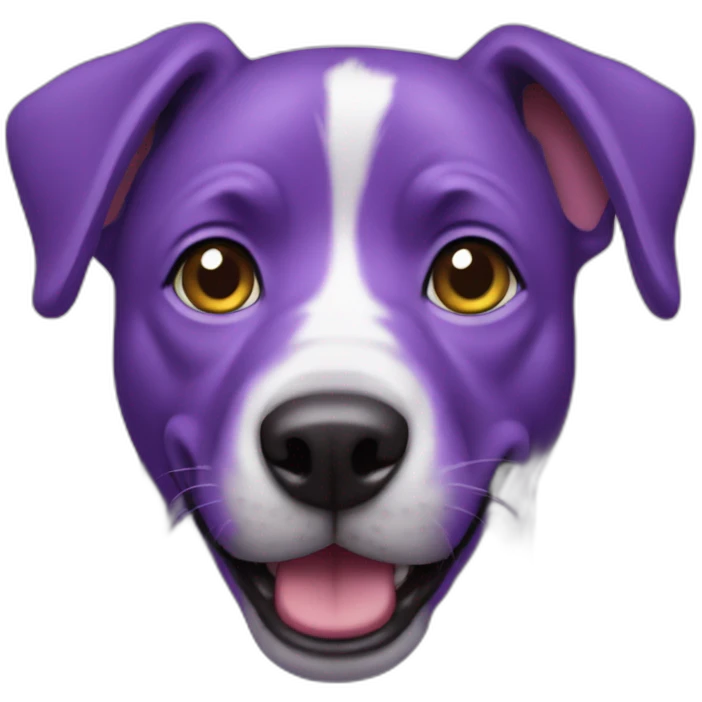 purple dog emoji