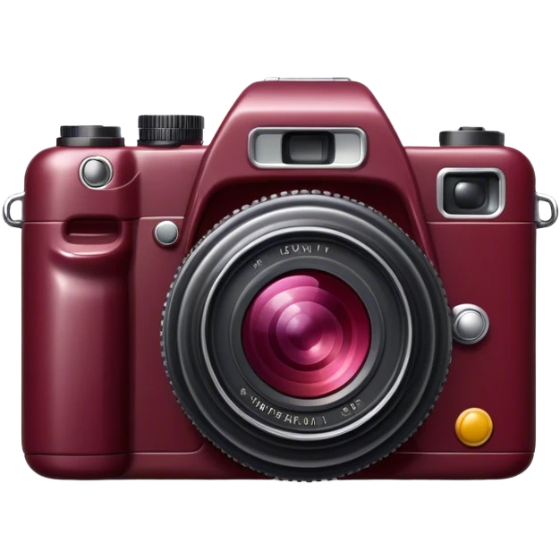 burgundy camera  emoji