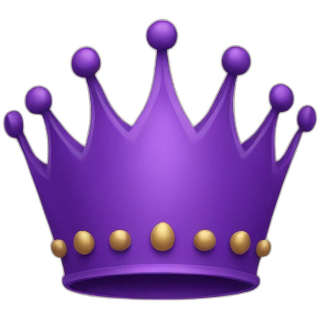 Purple crown emoji