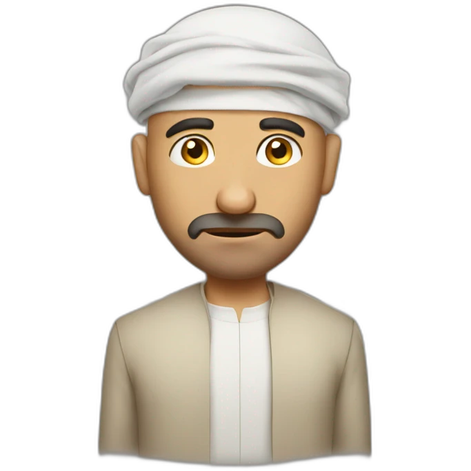 unamused bald arab guy emoji