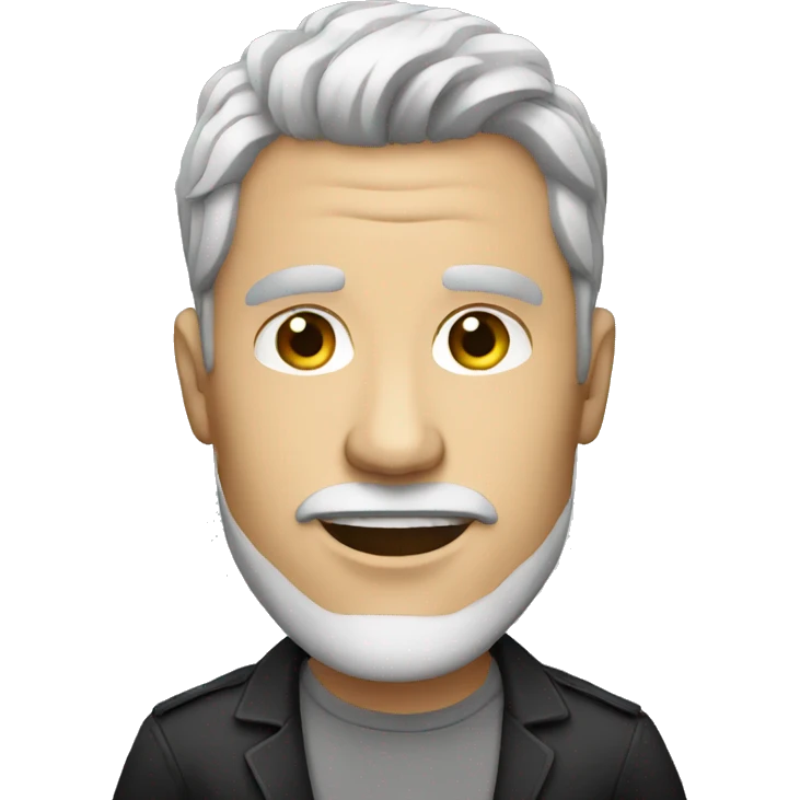 white man singer  emoji