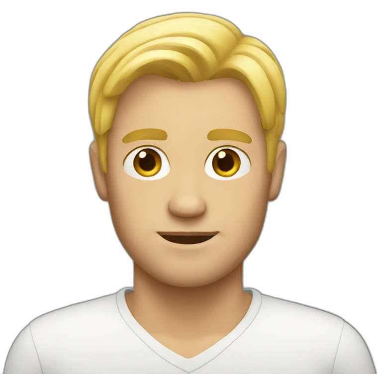 Blonde man emoji