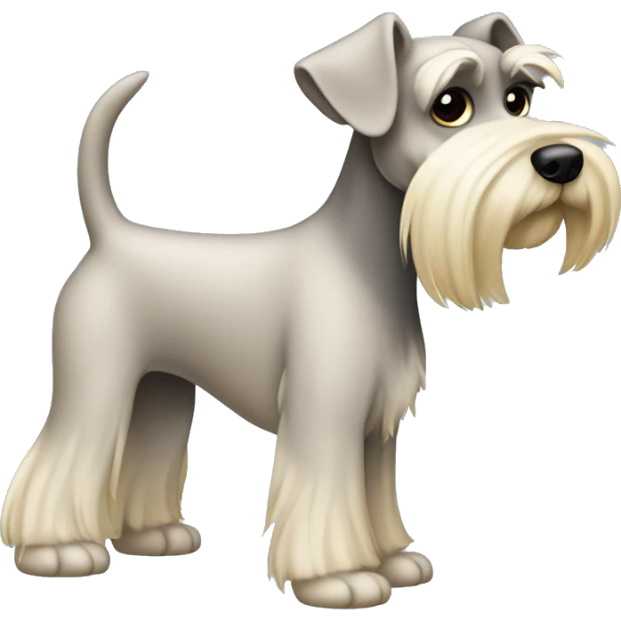 Blonde Schnauzer tail (docked) emoji