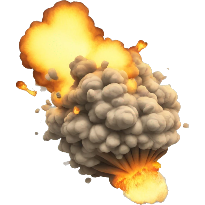 cartoon explosion emoji
