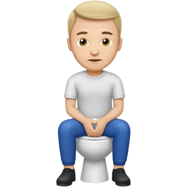 Guy on toilet emoji