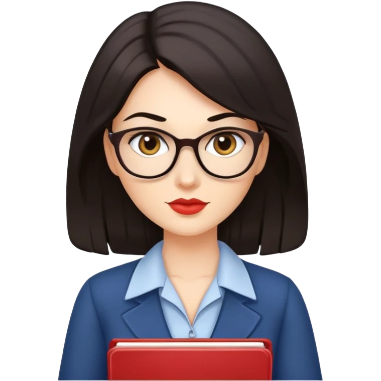 Sexy teachers dark hair emoji