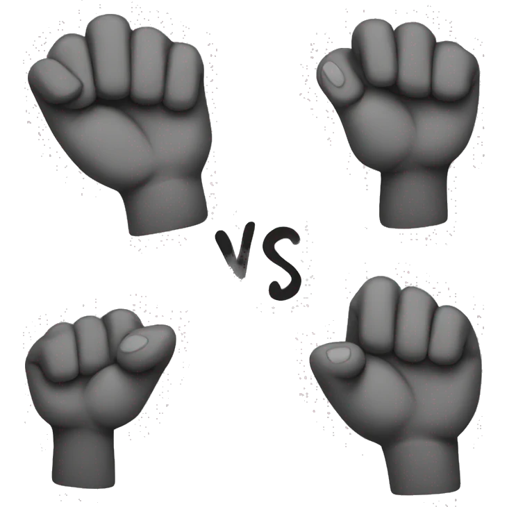 rock vs paper vs scissors emoji