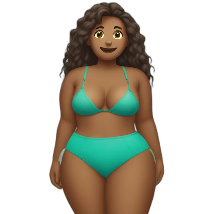 Autumn falls loses her bathing suit at the beach emoji