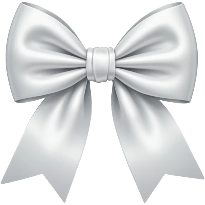 white bow emoji emoji