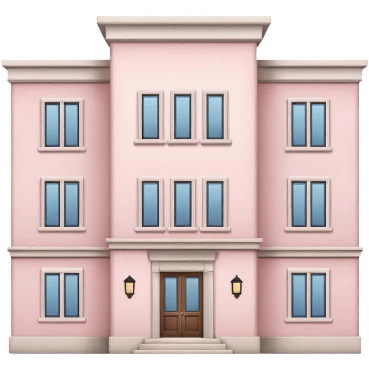 Light Pale Pink real estate Building emoji