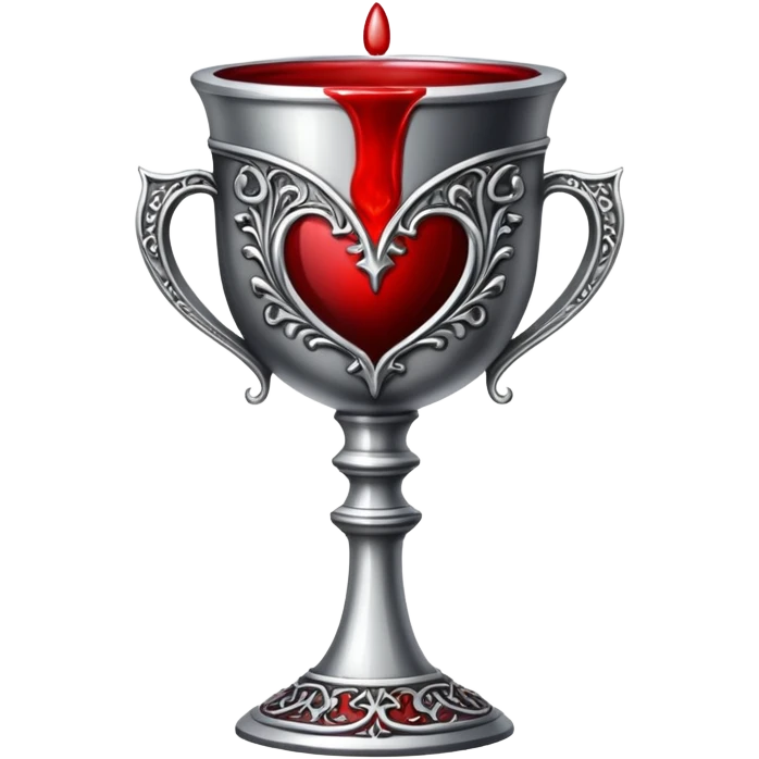 gothic chalice with blood red dark emoji