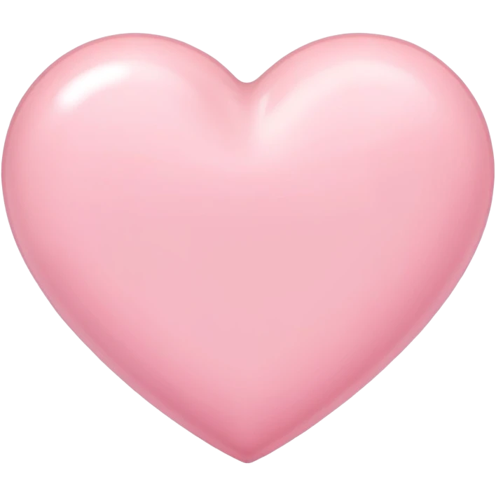 Pastel pink heart emoji