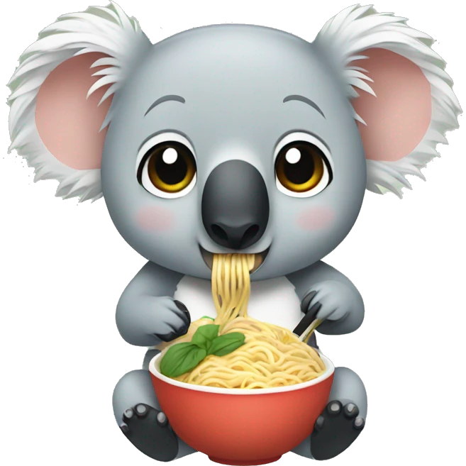 koala eating noodles  emoji