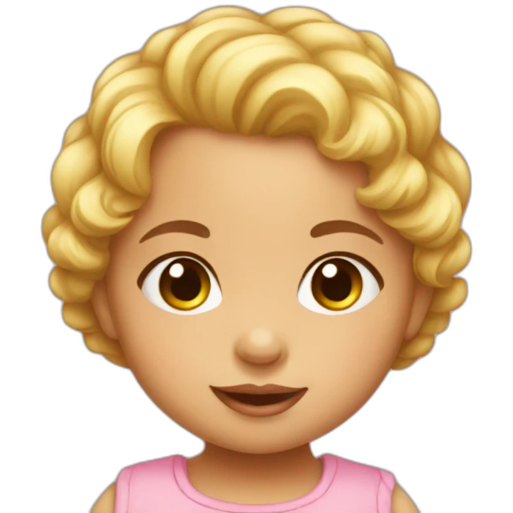 Baby girl emoji