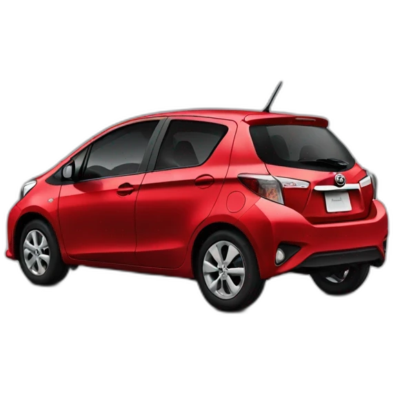 Toyota Yaris rouge emoji