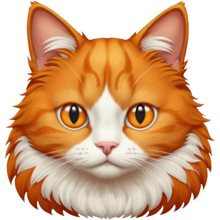 orange cat with no right eye  emoji