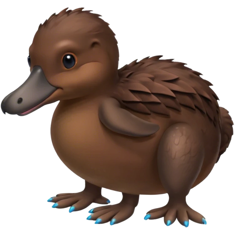 platypus with painted nails emoji