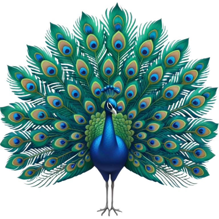 Peacock feather emoji