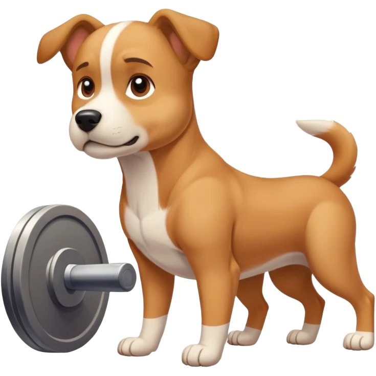 dog in the gym emoji