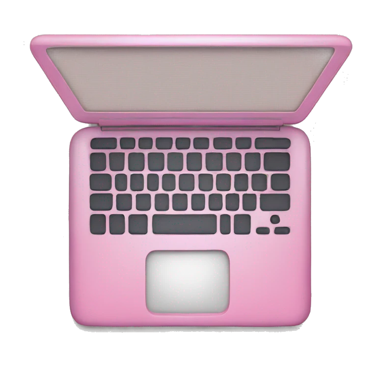 Pink laptop emoji
