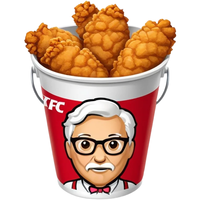 KFC fried chicken bucket emoji