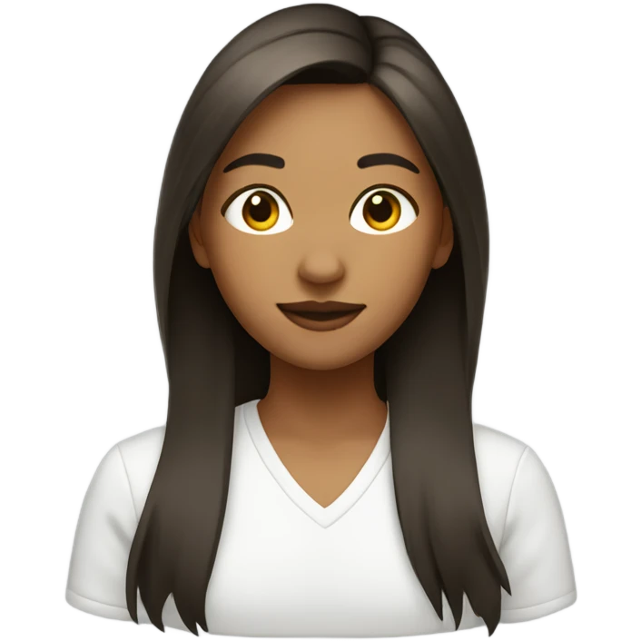 Girl with layered cut  emoji