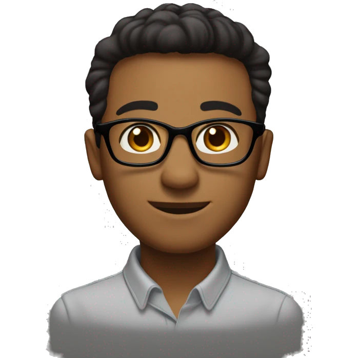 

 Face:
- Oval shape
- Hair:Short, black, and neatly styled
- Eyes: Medium-sized, dark brown
- Eyebrows:Thick and slightly arched
- Nose:Prominent
- Mouth:Medium width with a neutral or slight smile
- Glasses Often wears rectangular glasses



 emoji