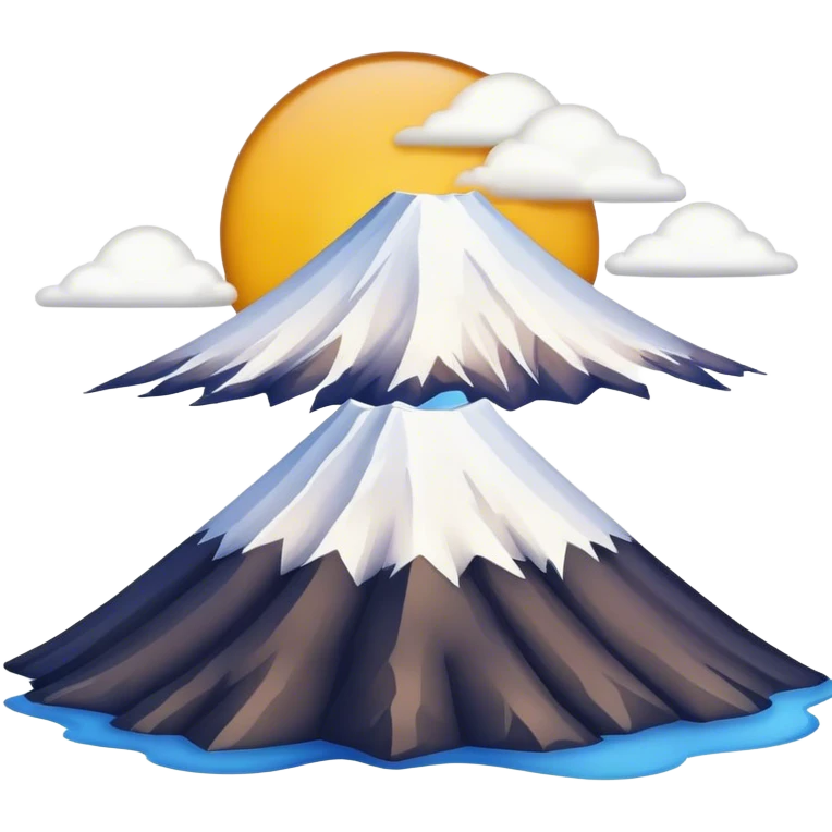 Cinematic Realistic Mount Fuji Emoji  emoji
