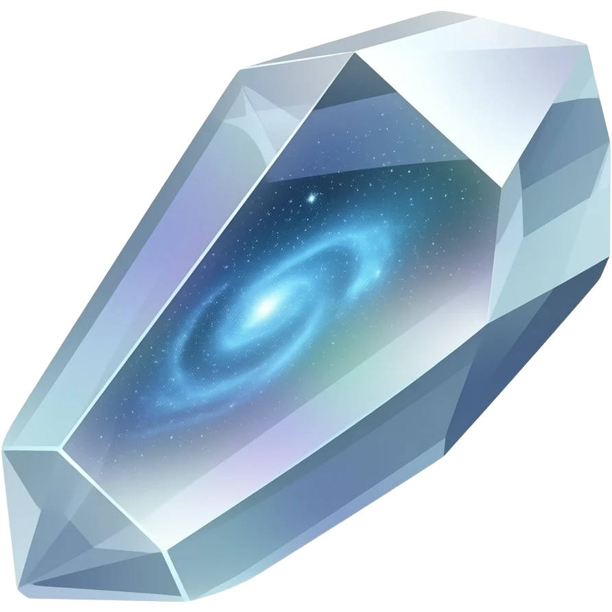 silver iridescent nebula crystal shard emoji