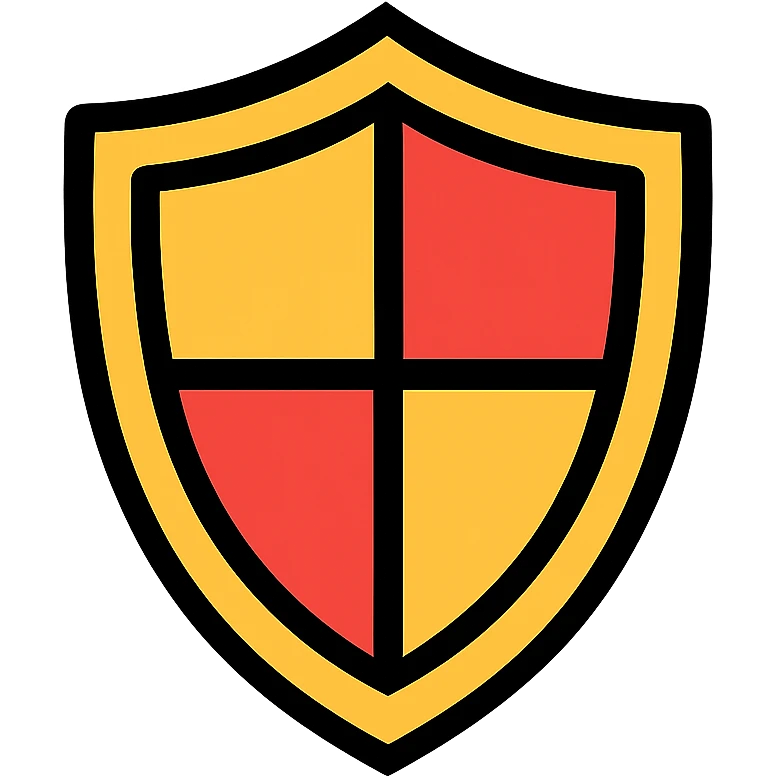 shield icon, clean and simple, modern style emoji