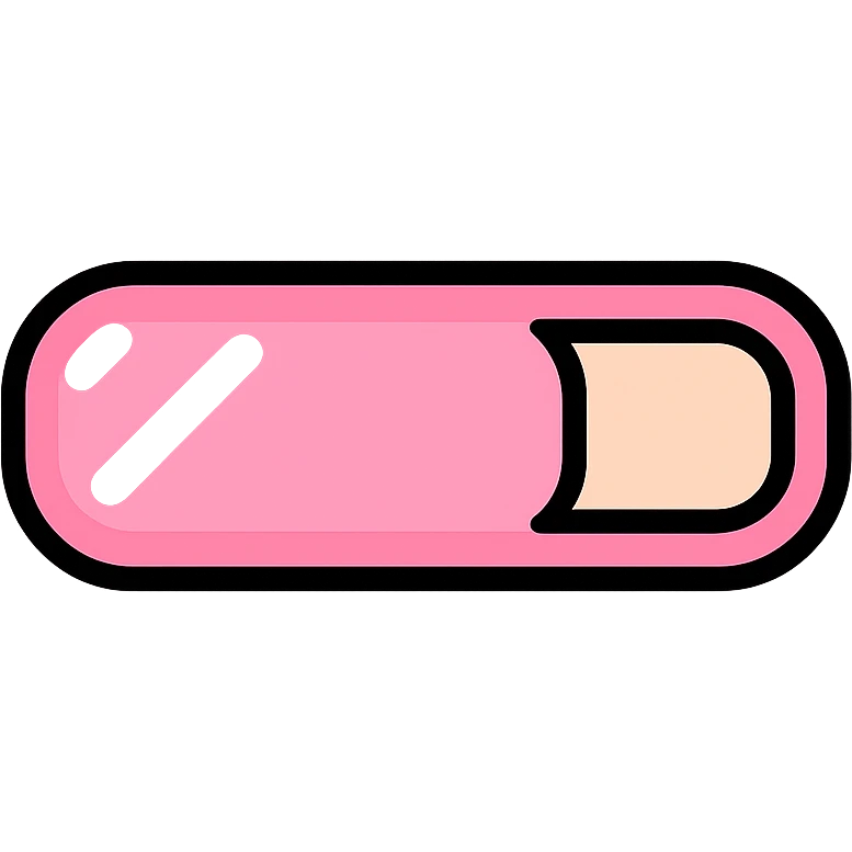 baby pink loading bar, glossy effect, minimal, no text emoji