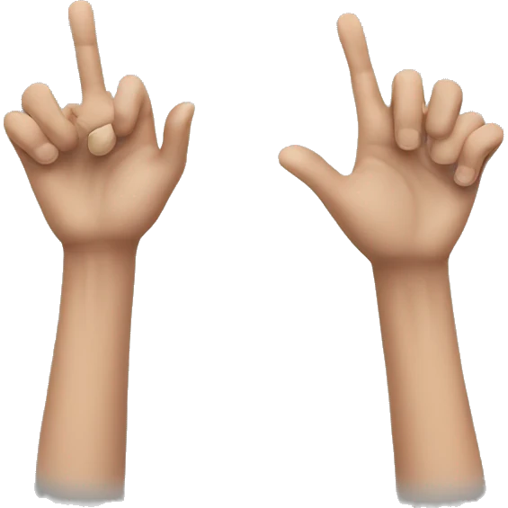 hand open and close emoji