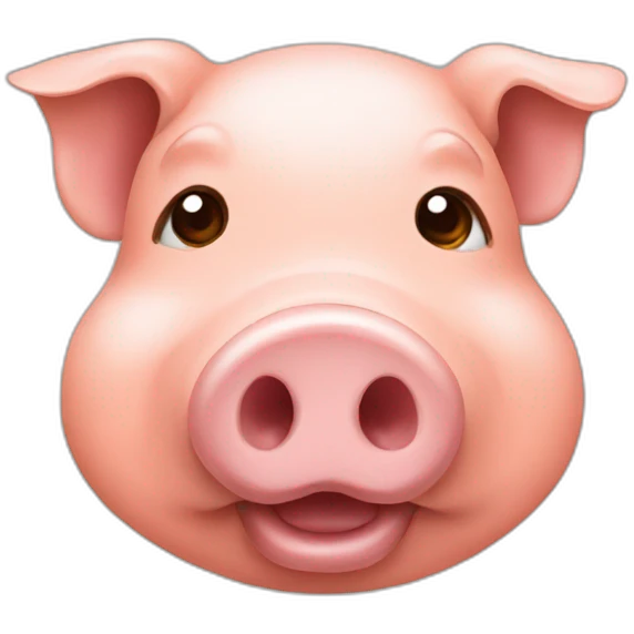 Pig-eatine-orange emoji