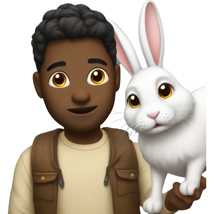 Me with a rabbit emoji