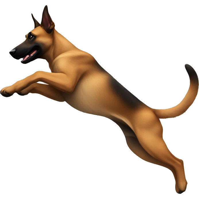 malinois jumping emoji
