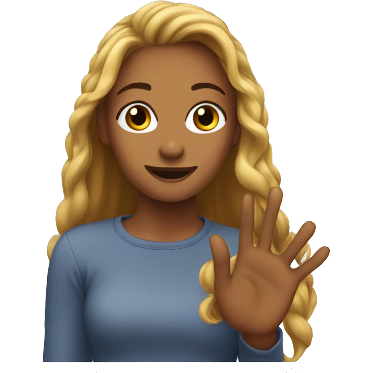 girl flipping her hair with one hand sassy emoji