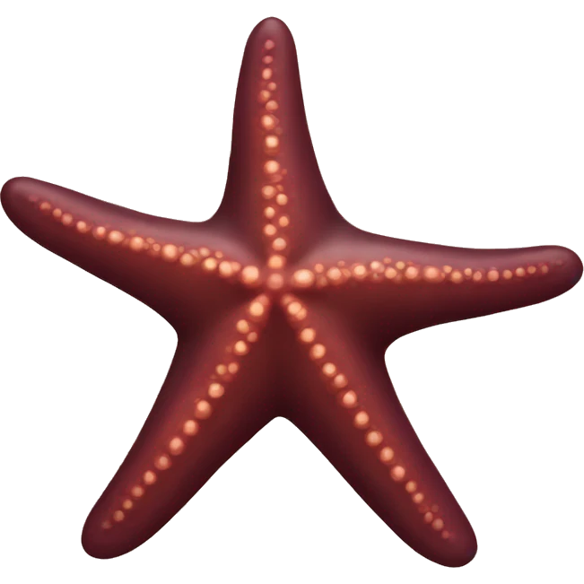 maroon starfish emoji