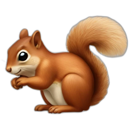 A squirrel that looks like this emoji 🥹 emoji