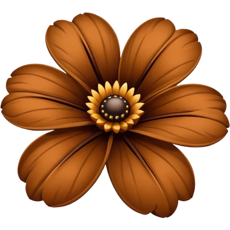 Brown flower  emoji