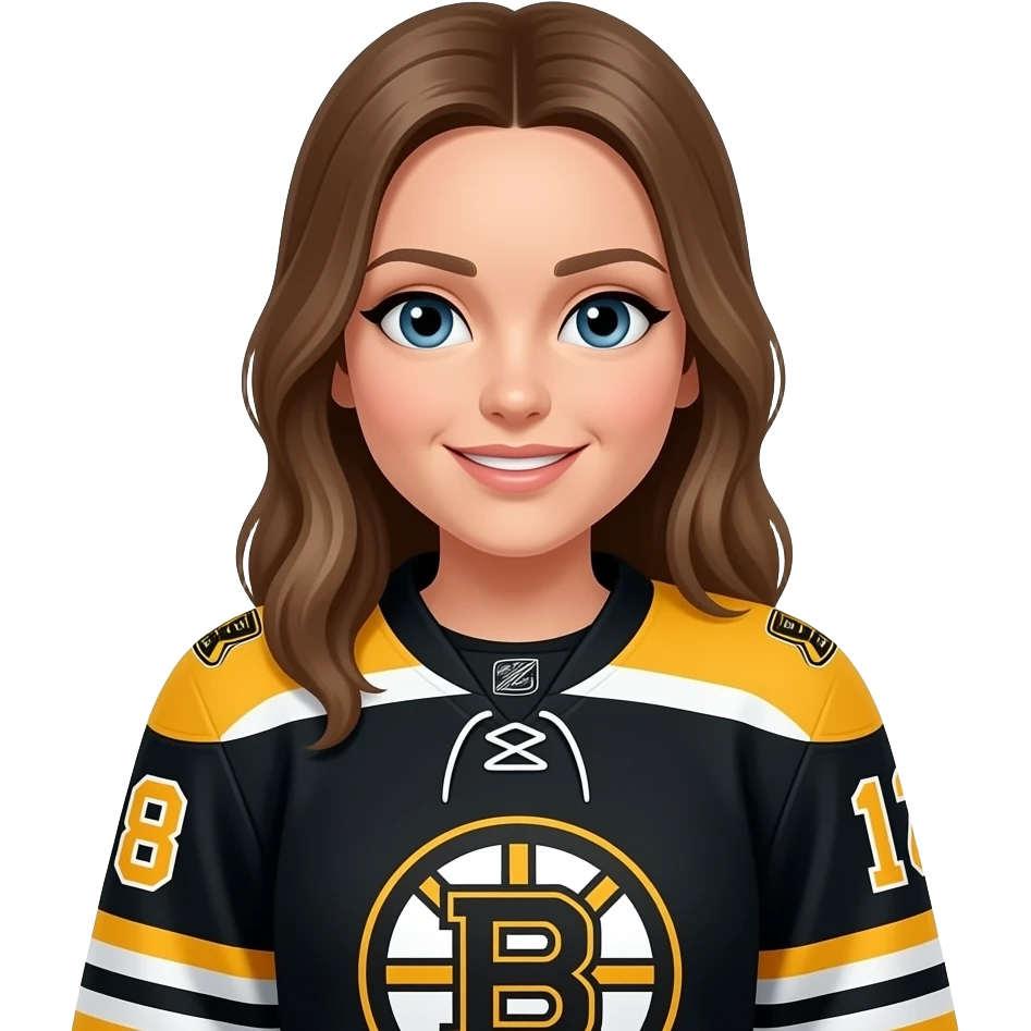 Female boston bruins emoji