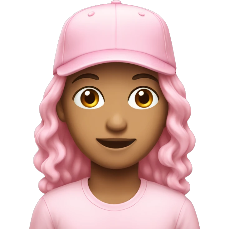 pastel pink cap emoji
