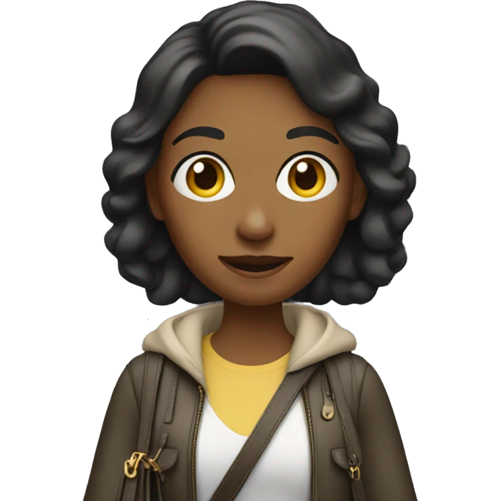 woman with coach bag emoji